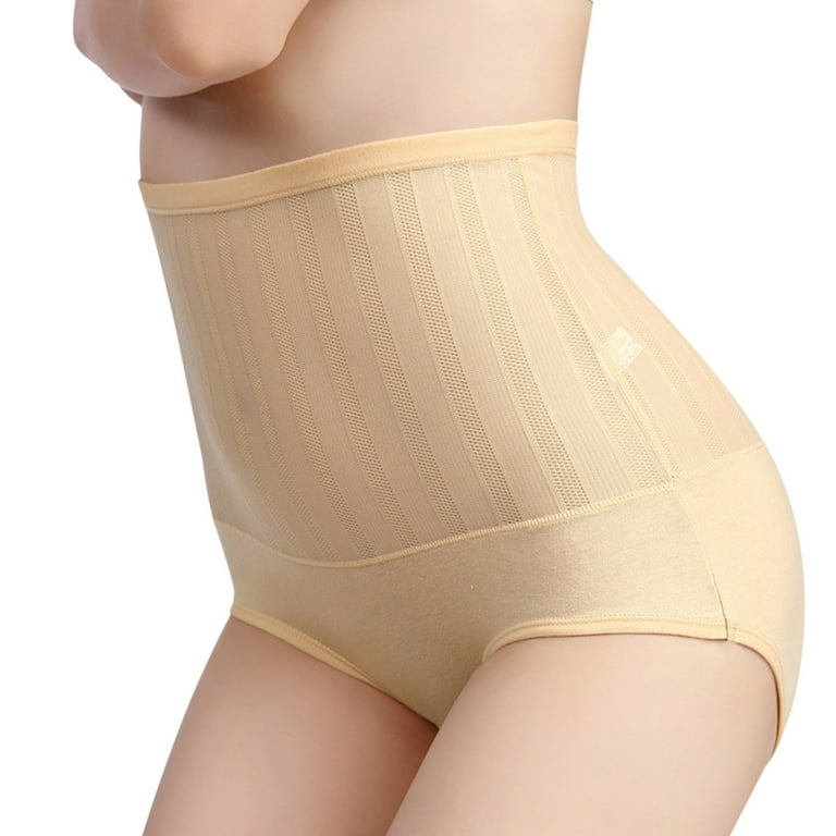 MRULIC panties for women Womens High Waist Shapewear Panties Butt Lifter  Body Shaper Panty Ladies Slim Waist Trainer Pants Beige + XXL 