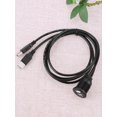 thumbnail image 2 of FLhrweasw Doble Puerto USB 2.0 Cable Extensión para Automóvil Tablero Instrumentos Consola Central Cables Montaje, 2 of 9