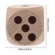 thumbnail image 3 of Wooden Dice Large Wooden Dice Game Dice Props Blank Wooden Dice Wood Point Dice Game Dice, 3 of 3