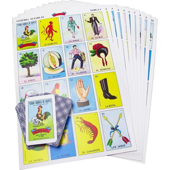 Juego Original De Loteria Jumbo En Español Loteria Mexicana Para 10 Jugadores