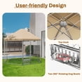 thumbnail image 4 of TPHORK Outdoor Dog Kennel with Roof, Large Dog Kennel with Dog Bowls, Outside Dog House Pen Enclosure with Secure Lock (9.2 x 8 x 7.7 FT), 4 of 6