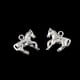 thumbnail image 4 of 30 colgantes de plata tibetana con forma de caballo en 3D para crear joyas DIY, 4 of 7