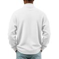 thumbnail image 4 of Mens Jacket Open Front Zip Up Jacket Casual Ribbed Stand Collar Chunky Coat Fall Winter Corduroy Sweaters Long Sleeve Jackets Daily Wear, 4 of 6