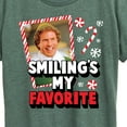 thumbnail image 3 of ELF - Christmas Smilings My Favorite - Women's Short Sleeve Graphic T-Shirt, 3 of 5