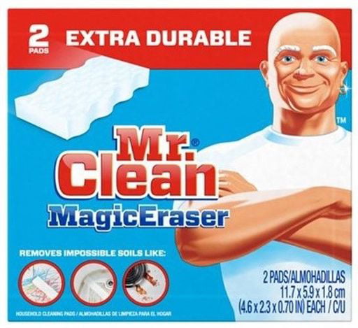 Clean 2-PADS MAGIC ERASER EXTRA DURABLE 4x Stronger with Durafoam CLEANING Mr 