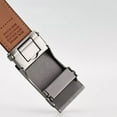 thumbnail image 7 of Mens Genuine Leather Ratchet Belts Adjustable Automatic Buckle Size 30-42 Brown, 7 of 7