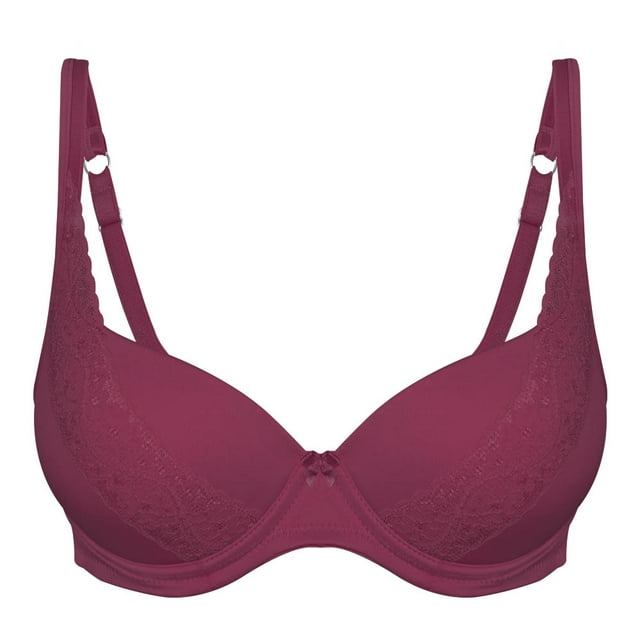 Bralette Hanes para Mujer, Seamless Triángulo Morado Talla 34B