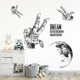 thumbnail image 5 of Pegatinas de pared ZHCH planeta astronauta decoración Mural, 5 of 5