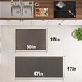 thumbnail image 4 of Hiasan Kitchen Rugs, 2PCS Kitchen Mats Non-Slip Water Anti Fatigue Rugs for Kitchen, Floor, Office, 17"x30"+17"x47", Coffee Brown, 4 of 7