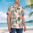thumbnail image 5 of Daiia Lilies Flowers Hawaiian Shirt for Men Gentle Cotton Regular Short Sleeve Casual-3X-Large, 5 of 9