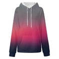 thumbnail image 3 of gakvbuo Oversized Hoodies Sweatshirts For Women Neon Print Long Sleeve Drawstring Pullover Sweaters Trendy Fall Clothes With Pocket, 3 of 4