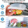 thumbnail image 5 of Paquete de 12 tapas elásticas de silicona sin Bpa de varios tamaños, tapas de contenedores reutilizables, cubiertas para alimentos, flexibles para adaptarse a múltiples formas de contenedores, mi, 5 of 5