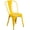 Yellow, variant on Bowery Hill 17.5" Industrial Steel Metal Stackable Dining Chair in Yellow