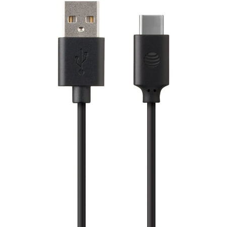 - AT&T CS10-BLK USB to USB-C Charge & Sync Cable, 10ft (Black)