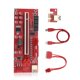 thumbnail image 3 of PCI-E 1x a 16x Adaptador Tablero Adaptador USB 3.0 Tarjeta de extensión de cable Equipo de minería Computadora Placa base Accesorios Desktop PC Suministros 13PRO kenally EL005789-01B, 3 of 7