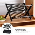 thumbnail image 2 of Plastic Folding Dish Drainer With Drip Tray Dish Strainer Tableware Drying Rack Kitchen Sink Rack Bowl Drying Rack Dish Storage Shelf Dish Rack Pp Plate Rack Dishes, 2 of 6