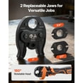 thumbnail image 4 of VEVOR Cordless Mini Press Tool, 18V Electric Pipe Crimping Tool for 1/2", 3/4", 1" PEX Pipe Copper Rings, PEX Press Tool Kit with 2pcs Battery, Fast Charger & Carrying Case - Meet ASTM F1807 Standard, 4 of 9
