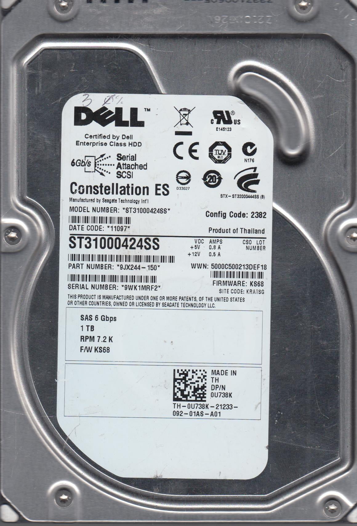 Buy DELL 9JX244-150 - DELL 1TB 7.2K 3.5 SAS Hard Drive Online At Low Prices In India - Foto 8