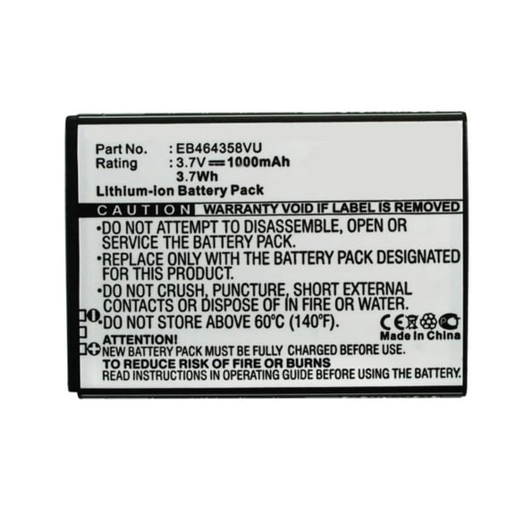 Batteries N Accessories BNA-WB-BLI-1306-1 Cell Phone Battery - Li-Ion, 3.7V, 1000 mAh, Ultra High Capacity Battery - Replacement for Samsung EB464358VA Battery