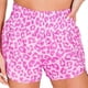 thumbnail image 4 of Women's Athletic Shorts Pink Pink Leopard Print Shorts, 4 of 4