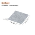 thumbnail image 2 of Furniture Pads, 24Pcs 1.5" - Square Self Adhesive Felt Furniture Pads, Floor Protectors for Furniture Feet Chairs Legs Hardwood Floors (Gray), 2 of 6