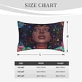 thumbnail image 4 of Balery Cosmic Garden Woman Portrait Bedding Queen Pillow Cases - Envelope Closure - Soft Brushed Microfiber Fabric - Shrinkage and Fade Resistant Pillow Cases-16"x24", 4 of 6