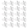 thumbnail image 1 of Minkissy 50Pcs White Plastic Shelf Holders Replacement Pegs for Kitchen and Office Shelving, 1 of 7