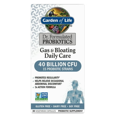 Garden of Life Gas & Bloating Relief Probiotic Capsules - 30ct
