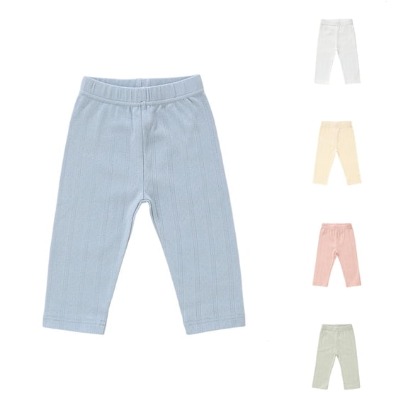 LIIPEE Boys Casual Pants Kids Comfortable Elastic Waist Solid Color Ribbed Loose Fit Trousers Outdoor Breathable Versatile Fashion Daily Pants,6-12 Months