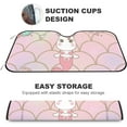 thumbnail image 3 of GZHJMY Car Front Windshield Sunshade UV Heat Protection, Foldable Auto Windshield Sun Visor for SUV Sedan Lovely Unicorn Mermaid, Car Sunscreen Blocks UV Rays Heat 51x27.5inch Keep Vehicle Cool, 3 of 5