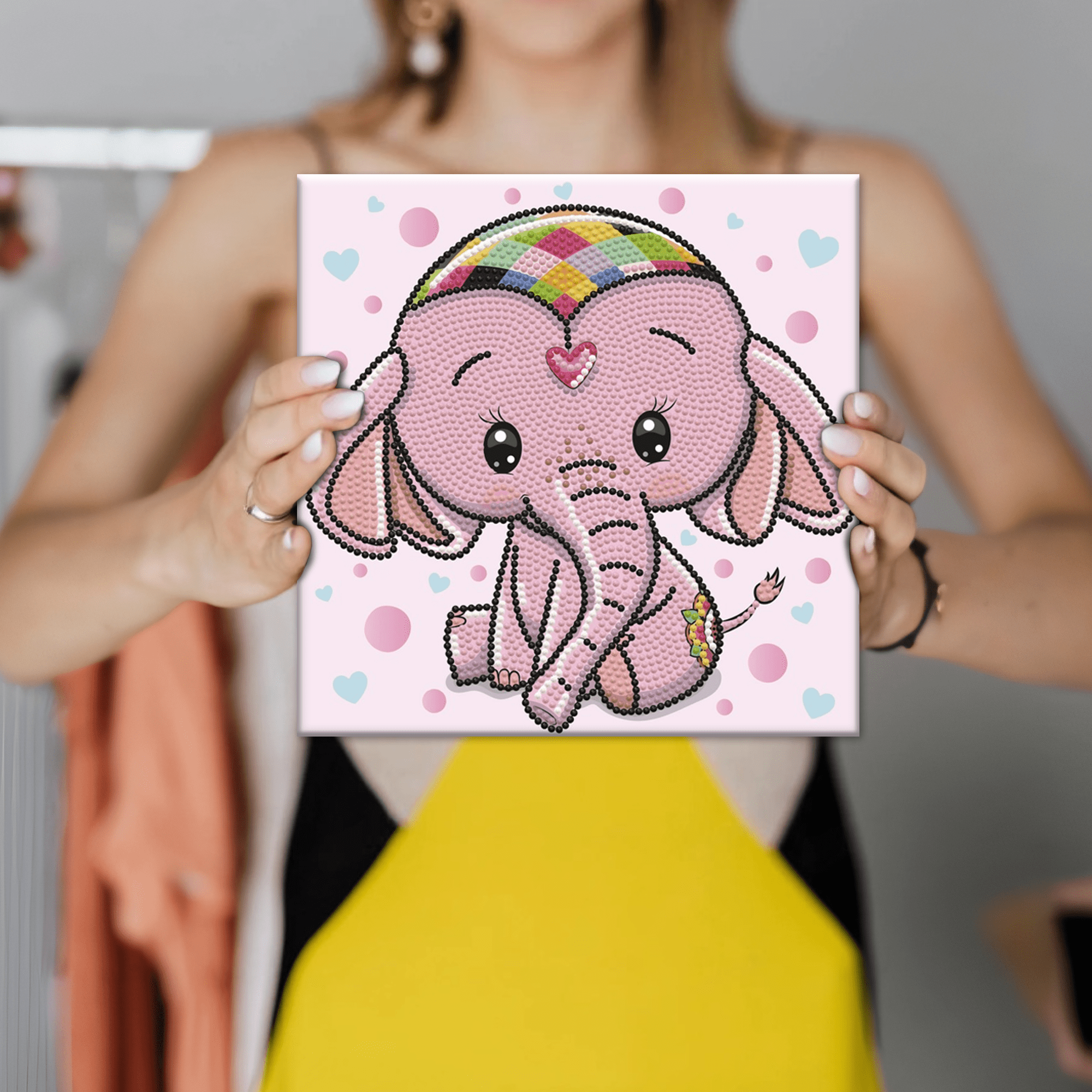 Diamond Dotz Baby Princess Dotz Box Animal Diamond Painting Kits for Adults - Diamond Art Kits a Relaxing Creative Craft Kit with Dotz Gems 8.7"x8.7"