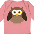 thumbnail image 4 of Inktastic Owl Fat Brown Boys or Girls Long Sleeve Baby Bodysuit, 4 of 5