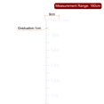 thumbnail image 2 of Height Chart Ruler 160cm Metric System PVC with Transfer Film, White, 2 of 5