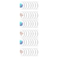 thumbnail image 5 of sweethay 16Pcs Flat Mixing Palette Polishing Round Tray Teacher Painting Universal Clear Acrylic Artist Professional Pigment Board Type1, 5 of 5