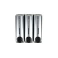 thumbnail image 1 of Ounissouiy Dispensador de jabón Triple, contenedor de líquido para champú montado en la pared, Manual, accesorios de cocina para baño, difusor de Juegos de accesorios de baño Plata Ounissouiy HA067628-03, 1 of 5