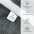 thumbnail image 5 of Dan River Shower Wrap With Pocket Pack Of 1 Lightweight Terry Cotton Bath Towel Wrap - Gray, 32X60in, 5 of 7