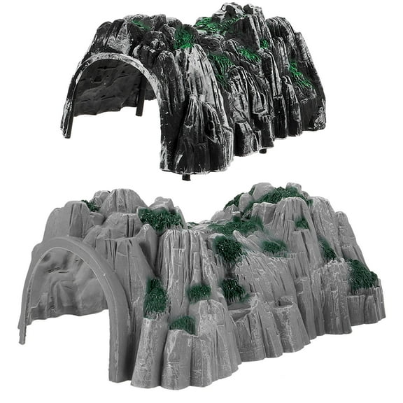 Soimiss Cave Model for Games Plastic 2Pcs Assorted Color