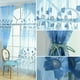 thumbnail image 4 of Gasa De Ventana Panel de gasa de pantalla de ventana de tul de hilo de cortina transparente de impresión offset (azul), 4 of 8