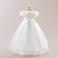 thumbnail image 7 of RTKFRFLM Girls Sequin Floral Gown Mesh Tulle Princess Dress for Wedding and Party White 11 Years, 7 of 7