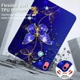 thumbnail image 6 of TECH CIRCLE Case for iPad 10th Generation 2022 10.9 Inch, Ultra Slim Thin Lightweight Elegant Pattern Soft TPU Anti-Scratch Protective Back Cover Case for iPad 10th Gen 10.9 inch 2022,Blue Butterfly, 6 of 6