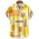 thumbnail image 3 of Camisas hawaianas de verano con estampado de frutas tropicales para hombre, blusas casuales de manga corta de gran tamaño a la moda para playa hawaiana para mujer, 3 of 5