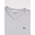 thumbnail image 2 of Lacoste Men's Long Sleeve 100% Pima Cotton V-Neck T-Shirt Basic Tee, 2 of 4