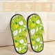 thumbnail image 2 of Balery Green Apple Pantuflas de Casa de Felpa Silenciosas con Diseño Estampado, Zapatillas Cómodas Antideslizantes de Algodón para Interior-Medium, 2 of 8