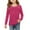 Hot Pink, variant on breaise Girls Long Sleeve Shirts Kids Crew Neck Tunic Tops Blouse Casual Pleated Front Solid T Shirts Tops 5-14 Years