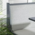thumbnail image 3 of Linon Sibert Corner Storage Dining Nook, Table and Bench Set - Gray/Light Gray Faux Leather, 3 of 9