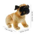 thumbnail image 3 of MasteelfCA 1 Pce Peluche Chien Réaliste Peluche Chien Confortable Cadeau pour Enfants, 3 of 7