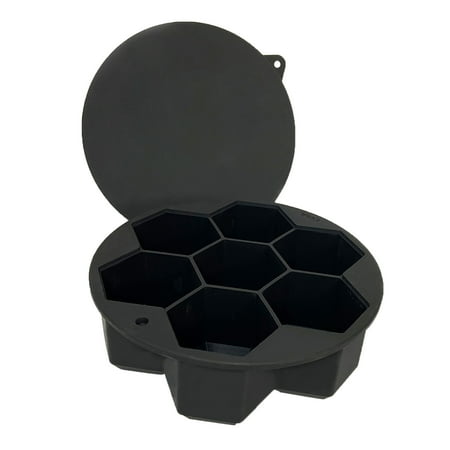 

Liveday Silicone Ice Cube Stencils 6 Grids with Lids Reusable BPA-Free for Family Party