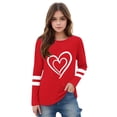 thumbnail image 3 of Riecok Valentine's Day Kids T shirts Crew Neck Short Sleeve Toddler Kids Girls Comfortable Shirt Kids Clothes Toddler Kids Girls Summer Tops Red 5 T, 3 of 6