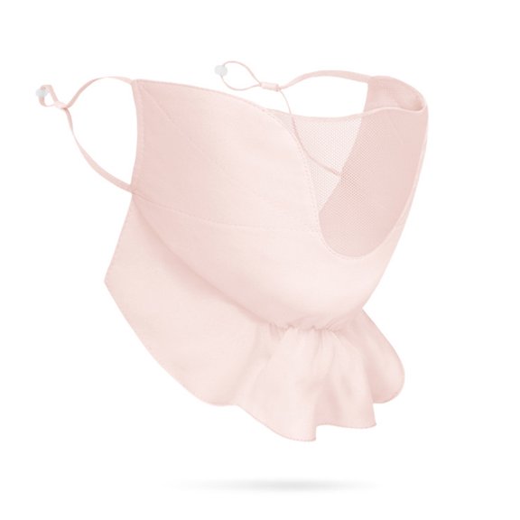 Summer ice silk sunscreen mask ladies tulle breathable ear-mounted sunshade mask