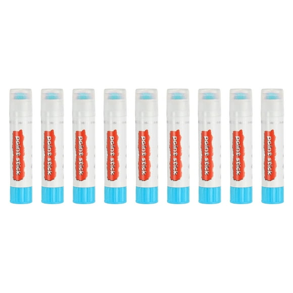 Uxcell Solid Tempera Paints, 9 Pcs Washable Paint Sticks Paint Pens, Sky Blue